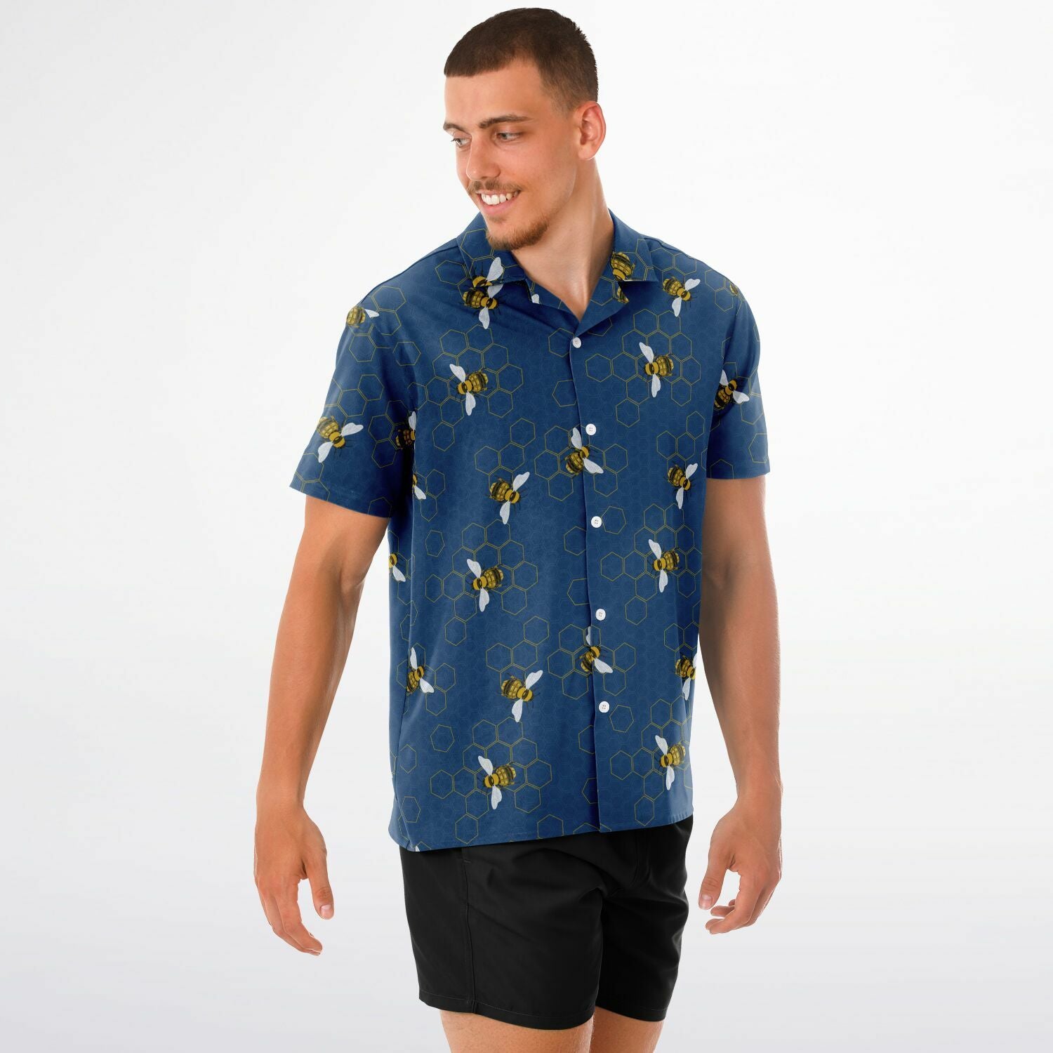 Bomber Bee Button Down