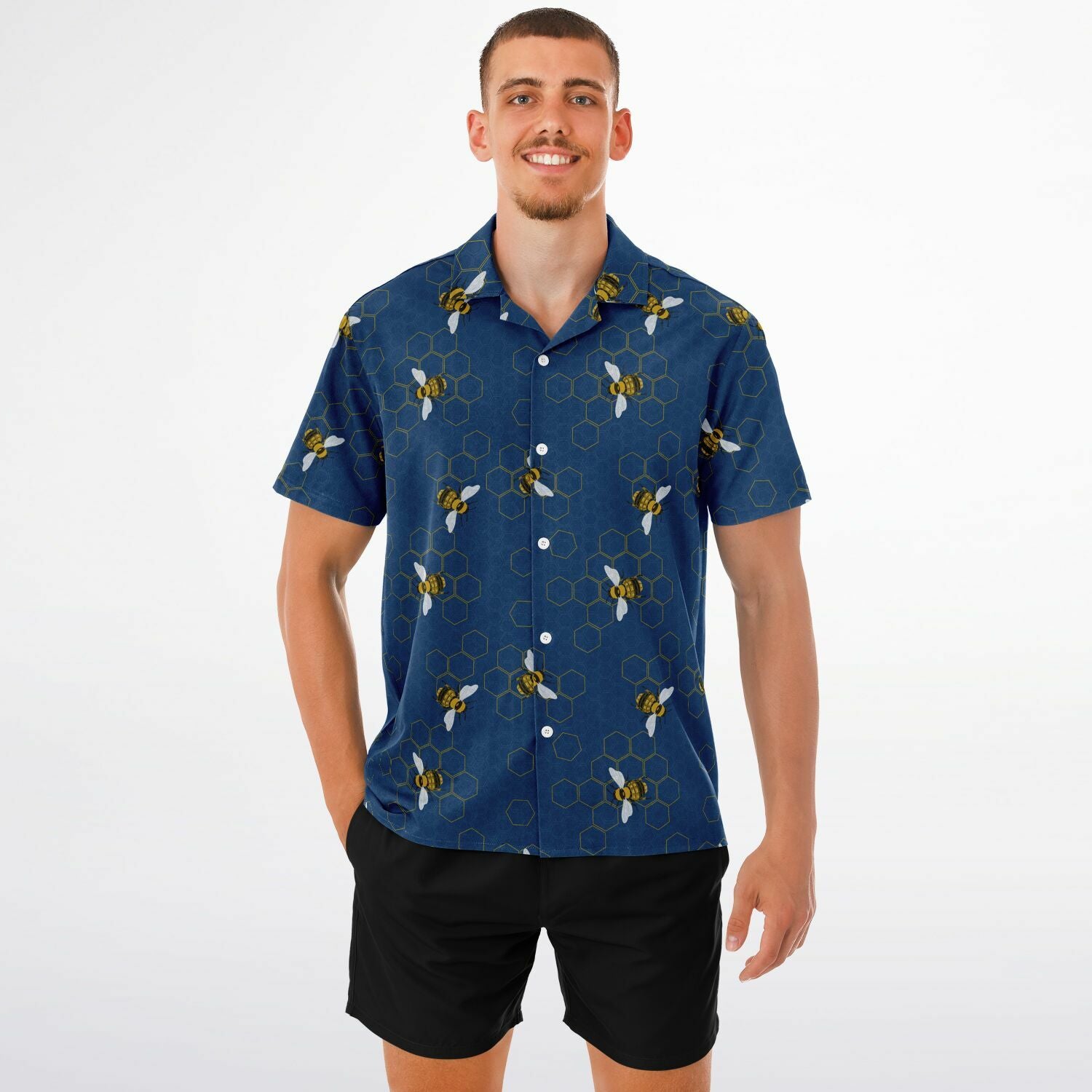 Bomber Bee Button Down